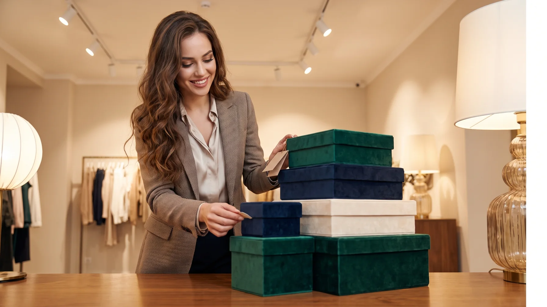 A creator arranging gift boxes into a price-tier ladder — how to price premium access on Telegram